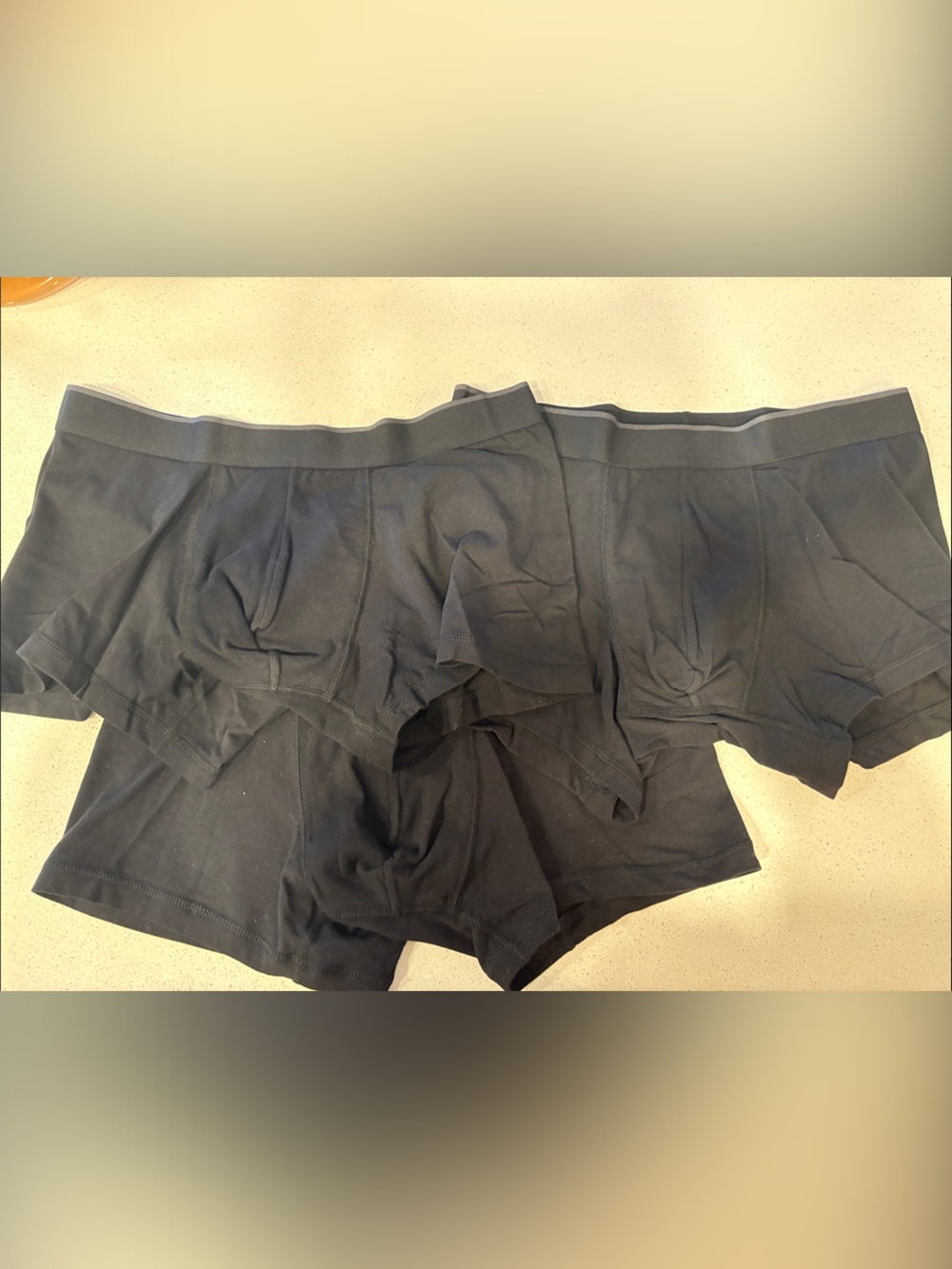 UNIQLO Black Men's Boxer Briefs Bundle of 3 - Classic Stretch Cotton NWOT
